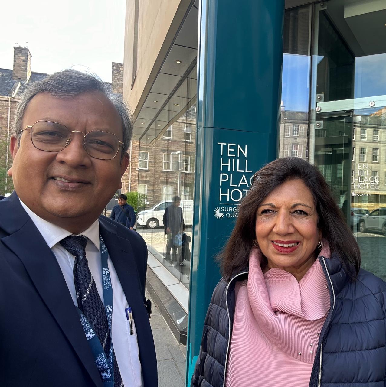 With Kiran Mazumdar-Shaw